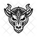پیش‌نمایش فایل animal-skull-13763295 از پک نمادها تتو مدرسه قدیمی