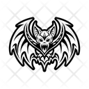 پیش‌نمایش فایل bat-wings-13763296 از پک نمادها تتو مدرسه قدیمی