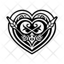 پیش‌نمایش فایل heart-tattoo-13763354 از پک نمادها تتو مدرسه قدیمی