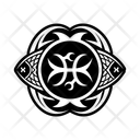 پیش‌نمایش فایل pisces-symbol-13886035 از پک نمادها تتوها زنانه