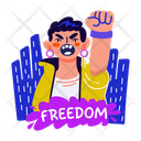 پیش‌نمایش فایل freedom-14096795 از پک مجموعه استیکر مجموعه هنری گرافیتی