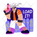 پیش‌نمایش فایل load-it-14096804 از پک مجموعه استیکر مجموعه هنری گرافیتی