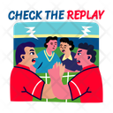 پیش‌نمایش فایل check-replay-14096417 از پک مجموعه استیکر فوتبال