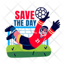 پیش‌نمایش فایل goalkeeping-14096447 از پک مجموعه استیکر فوتبال