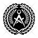 پیش‌نمایش فایل masonic-wreath-14410264 از پک نمادها ماسونی