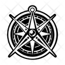 پیش‌نمایش فایل star-compass-14410311 از پک نمادها ماسونی