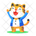 پیش‌نمایش فایل joyful-tiger-15809032 از پک حیوانات