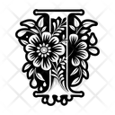 پیش‌نمایش فایل i-monogram-15928667 از پک مجموعه هنری لوگو حروف گل‌دار