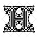 پیش‌نمایش فایل h-monogram-15934171 از پک مجموعه هنری لوگو حرف H حروف