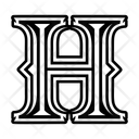 پیش‌نمایش فایل h-symbol-15934177 از پک مجموعه هنری لوگو حرف H حروف