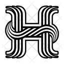 پیش‌نمایش فایل h-symbol-15934205 از پک مجموعه هنری لوگو حرف H حروف