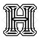 پیش‌نمایش فایل h-symbol-15934209 از پک مجموعه هنری لوگو حرف H حروف