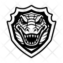 پیش‌نمایش فایل crocodile-logo-16176235 از پک کروکودیل