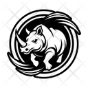 پیش‌نمایش فایل rhino-symbol-16310991 از پک کرگدن