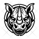 پیش‌نمایش فایل rhinoceros-head-16311003 از پک کرگدن