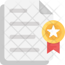 پیش‌نمایش فایل certified-document از پک مدال‌ها و جوایز
