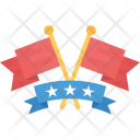 پیش‌نمایش فایل crossed-flag-banner از پک مدال‌ها و جوایز