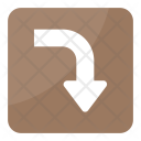 پیش‌نمایش فایل right-downward-arrow از پک نمادها ۲