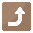 پیش‌نمایش فایل right-upward-arrow از پک نمادها ۲