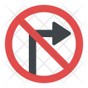پیش‌نمایش فایل no-right-turn-8 از پک نمادها ۵
