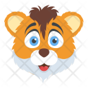 پیش‌نمایش فایل cartoon-tiger-face از پک Animal 1 