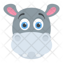پیش‌نمایش فایل hippo-head از پک Animal 1 