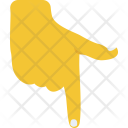پیش‌نمایش فایل downward-pointing از پک حرکات و اشاره‌ها