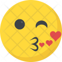 پیش‌نمایش فایل kissing-emoji-2 از پک شکلک خندان ۳