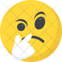 پیش‌نمایش فایل thinking-face-2 از پک شکلک خندان ۳