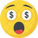 پیش‌نمایش فایل dollar-eyes-emoji-2 از پک شکلک خندان ۴