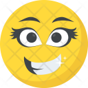 پیش‌نمایش فایل long-lashes-emoji از پک شکلک خندان ۴