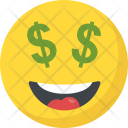 پیش‌نمایش فایل dollar-eyes-emoji-6 از پک شکلک خندان ۵