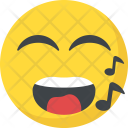 پیش‌نمایش فایل music-emoji-4 از پک شکلک خندان ۵