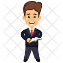 پیش‌نمایش فایل businessman-reading از پک شخصیت‌های کسب و کار