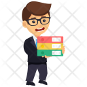 پیش‌نمایش فایل businessman-with-files از پک شخصیت‌های کسب و کار