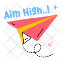 پیش‌نمایش فایل aim-high-7461143 از پک استیکرهای مدرسه