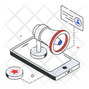 پیش‌نمایش فایل media-platform-7531750 از پک بازاریابی ایزومتریک (سه بعدی)