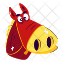 پیش‌نمایش فایل donkey-face-7456117 از پک استیکرهای حیوانات