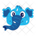 پیش‌نمایش فایل elephant-face-7456136 از پک استیکرهای حیوانات