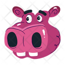 پیش‌نمایش فایل hippo-7456087 از پک استیکرهای حیوانات