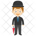 پیش‌نمایش فایل cartoon-charlie-chaplin-character از پک کارتون کودکان