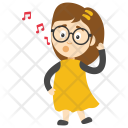 پیش‌نمایش فایل cartoon-girl-singer از پک کارتون کودکان