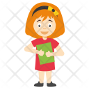 پیش‌نمایش فایل cartoon-school-girl-3 از پک کارتون کودکان