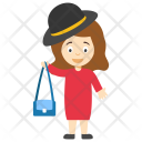 پیش‌نمایش فایل modern-cartoon-girl از پک کارتون کودکان