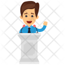 پیش‌نمایش فایل businessman-giving-speech از پک شخصیت‌های کسب و کار