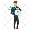 پیش‌نمایش فایل businessman-holding-money-bag-4 از پک افراد کسب و کار
