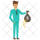 پیش‌نمایش فایل businessman-holding-money-bag-5 از پک افراد کسب و کار