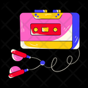 پیش‌نمایش فایل cassette-player-7910568 از پک استیکرهای موسیقی
