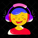 پیش‌نمایش فایل listening-headphones-7910574 از پک استیکرهای موسیقی