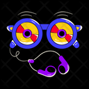 پیش‌نمایش فایل music-glasses-7910572 از پک استیکرهای موسیقی
